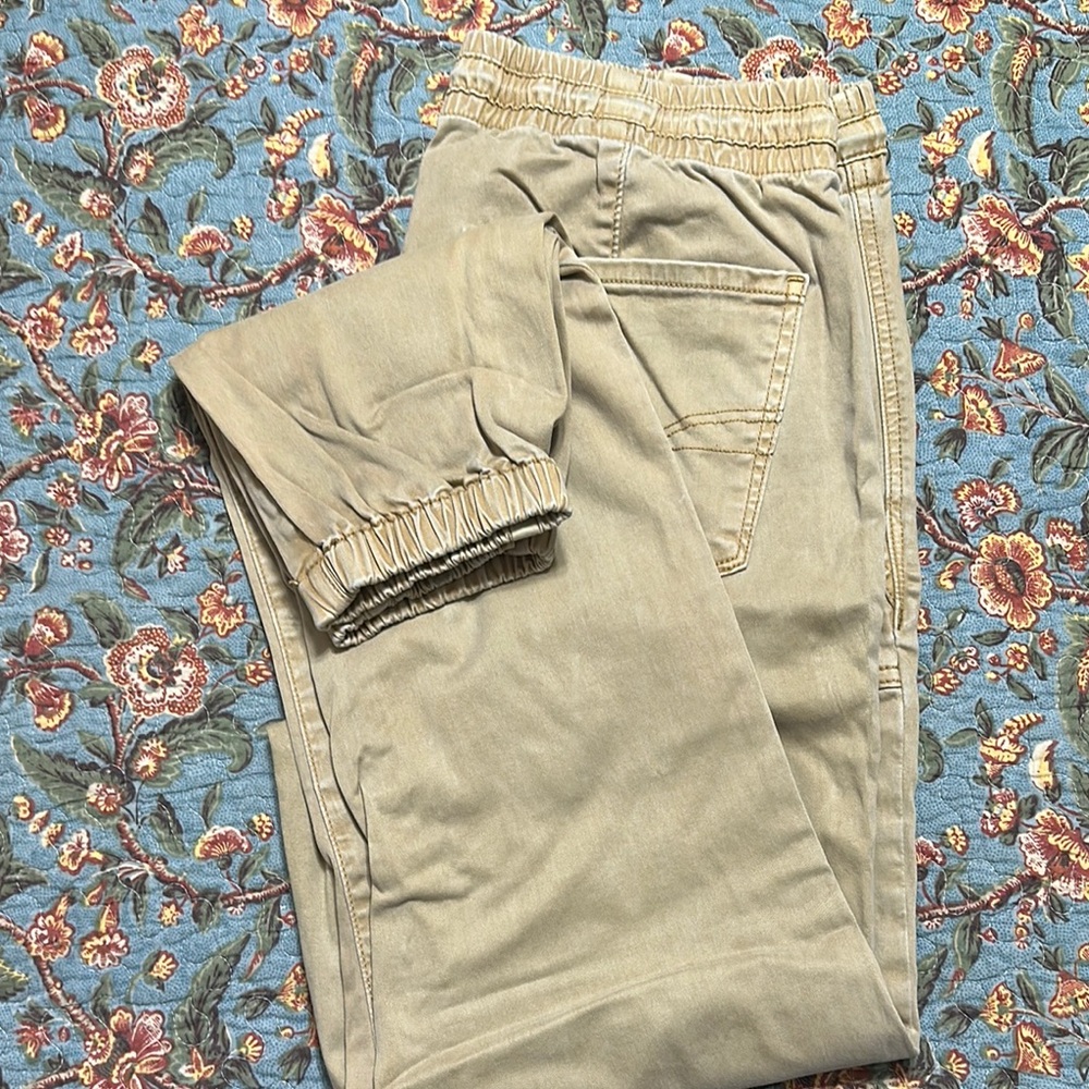 American Eagle Outfitters Tan Khaki Joggers
